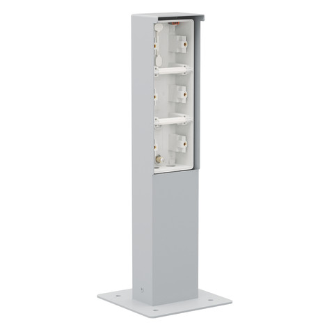 Niko Switches & Sockets Spuitwaterdichte Tuinpaal met grondplaat voor drie hydro functies