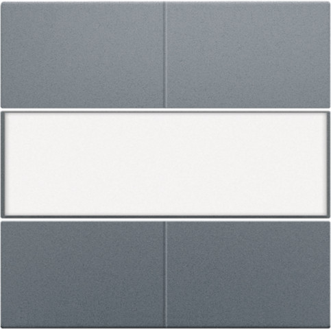 Niko Pure alu steel tiptoets schakelaar/dimmer grijs