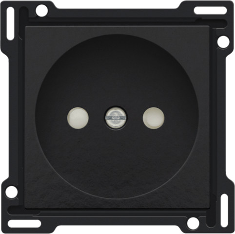 Niko Pure bakelite wandcontactdoos zwart