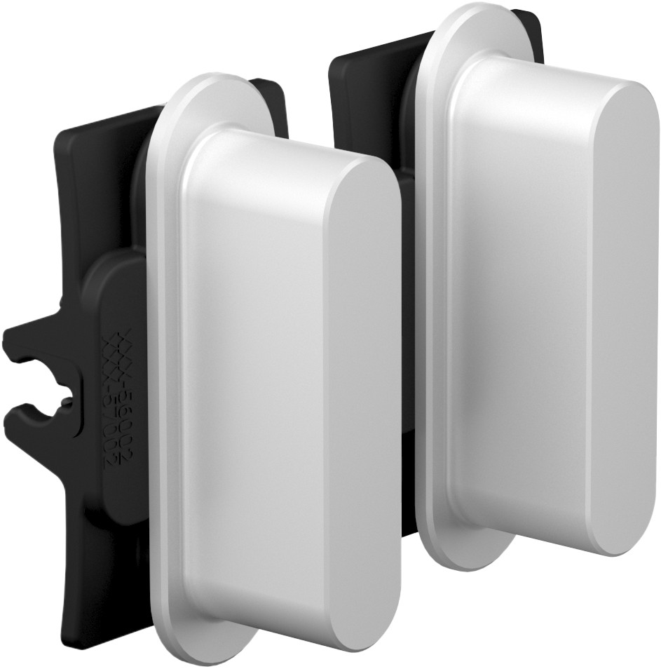 Niko Home Automation Rocker set (2 onderdelen), home control, alu grey brushed