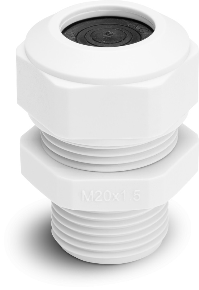 Niko — Spuitwaterdichte Meerlaagse M20-wartel, wit