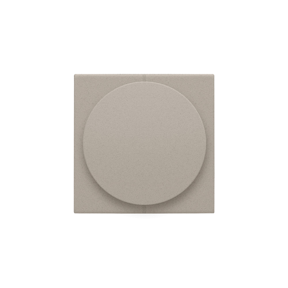 Niko Switches & Sockets Afwerkingsset 1-2-3 voor draaischakelaar voor motoren, claystone textu