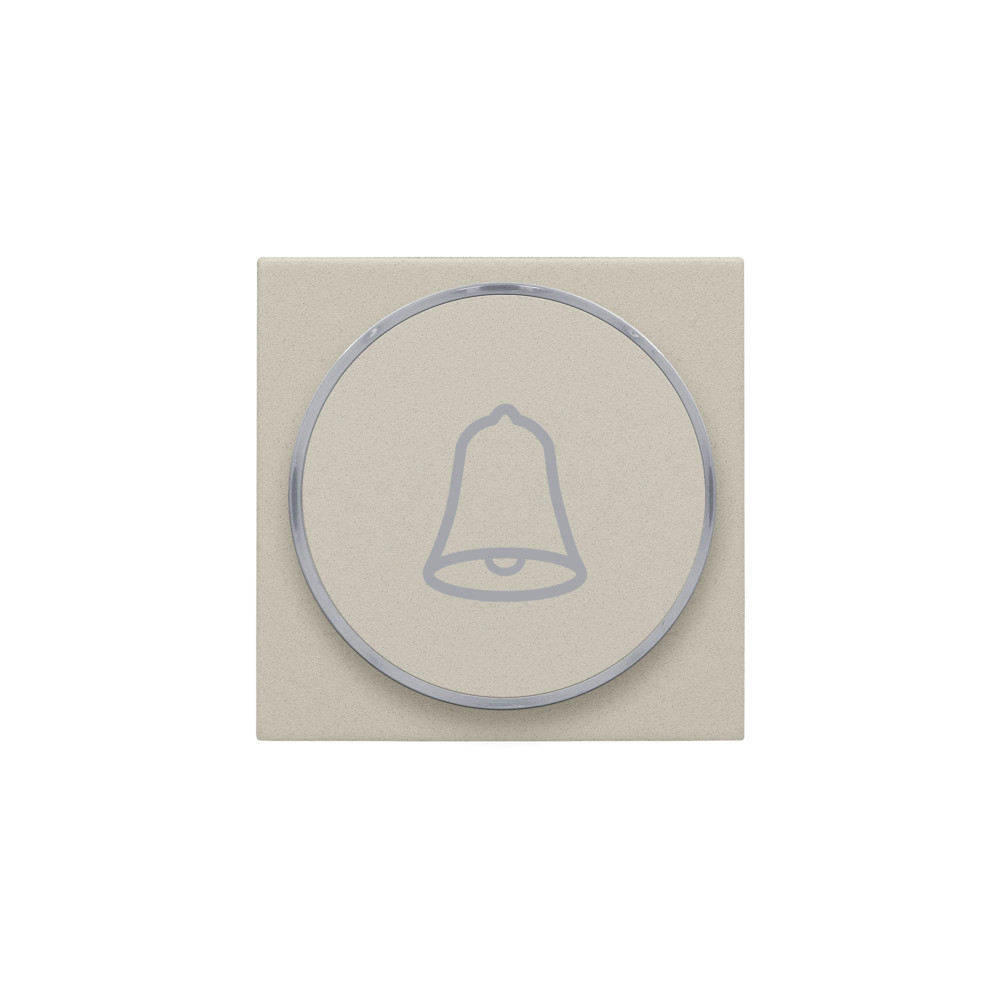 Niko Switches & Sockets Afwerkingsset Met doorschijnende ring met belsymbool voor drukknop 6 A