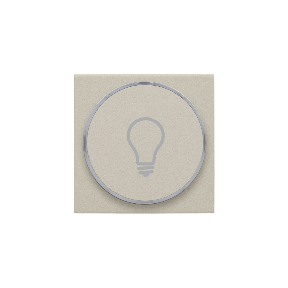 Niko Switches & Sockets Afwerkingsset Met doorschijnende ring met lampsymbool voor drukknop 6a