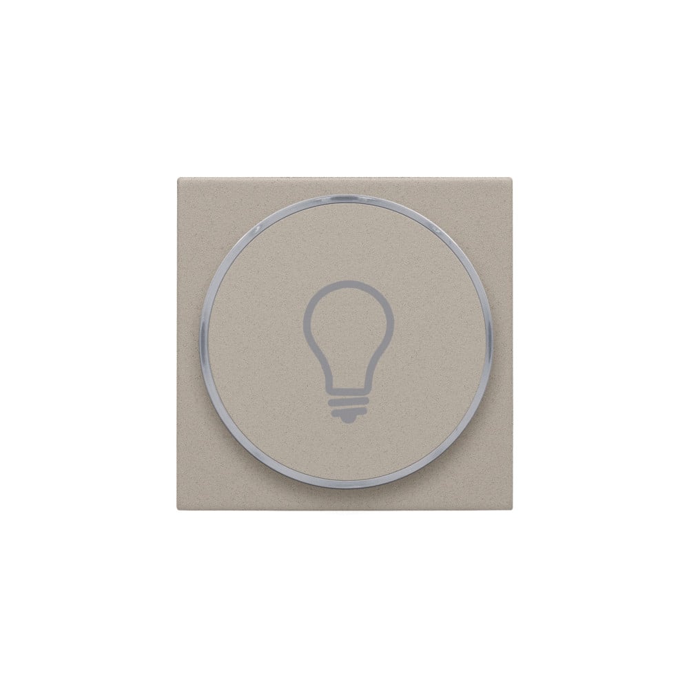 Niko Switches & Sockets Afwerkingsset Met doorschijnende ring met lampsymbool voor drukknop 6a