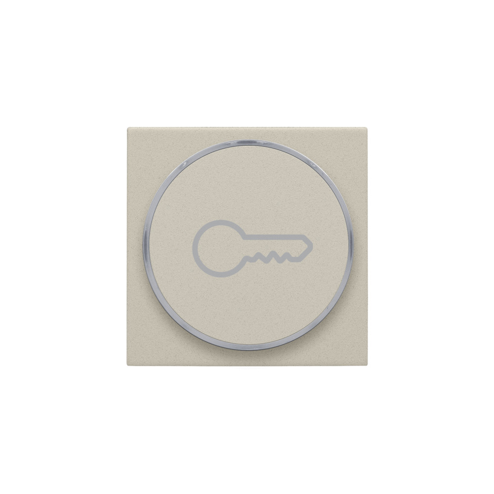Niko Switches & Sockets Afwerkingsset Met doorschijnende ring met sleutelsymbool voor drukknop