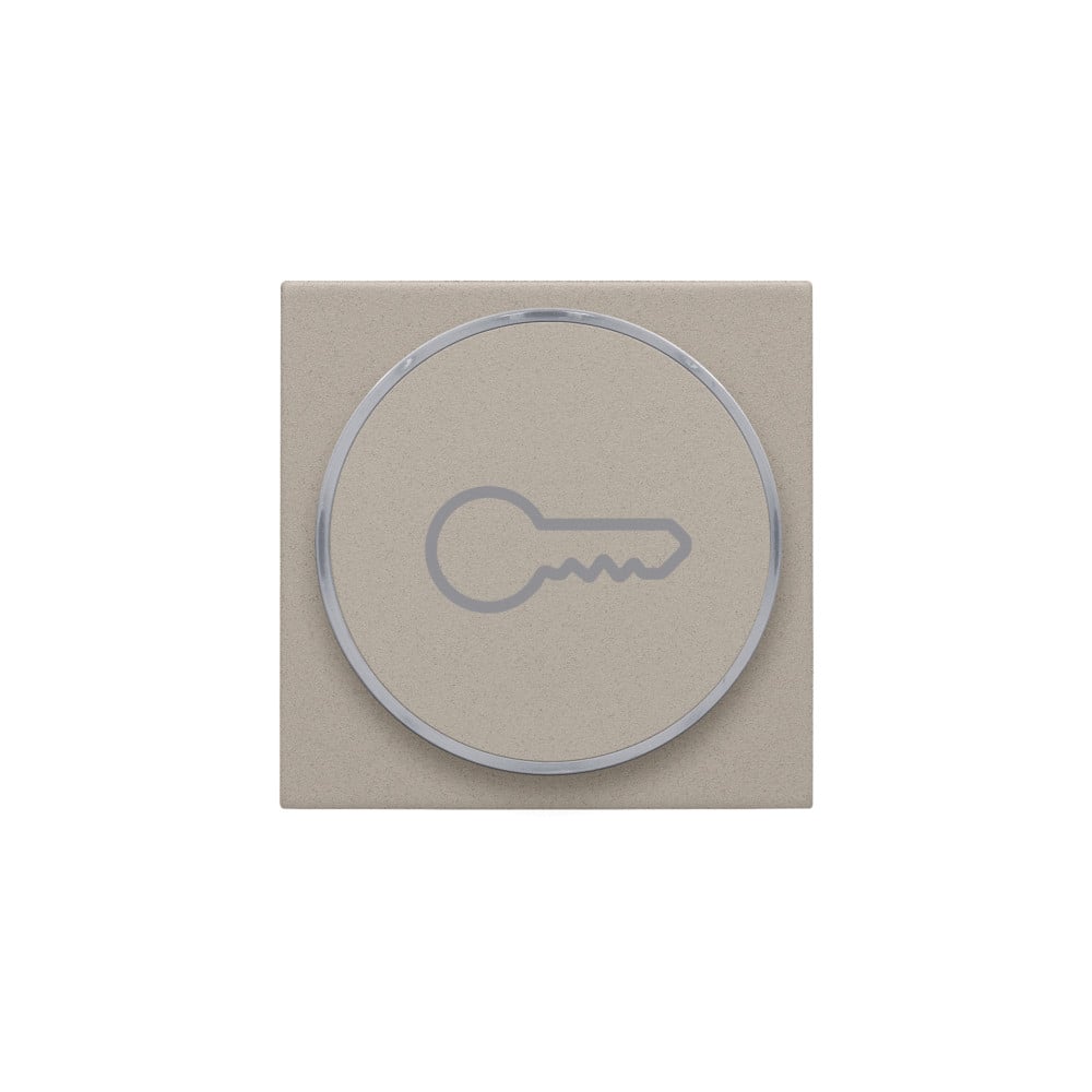 Niko Switches & Sockets Afwerkingsset Met doorschijnende ring met sleutelsymbool voor drukknop