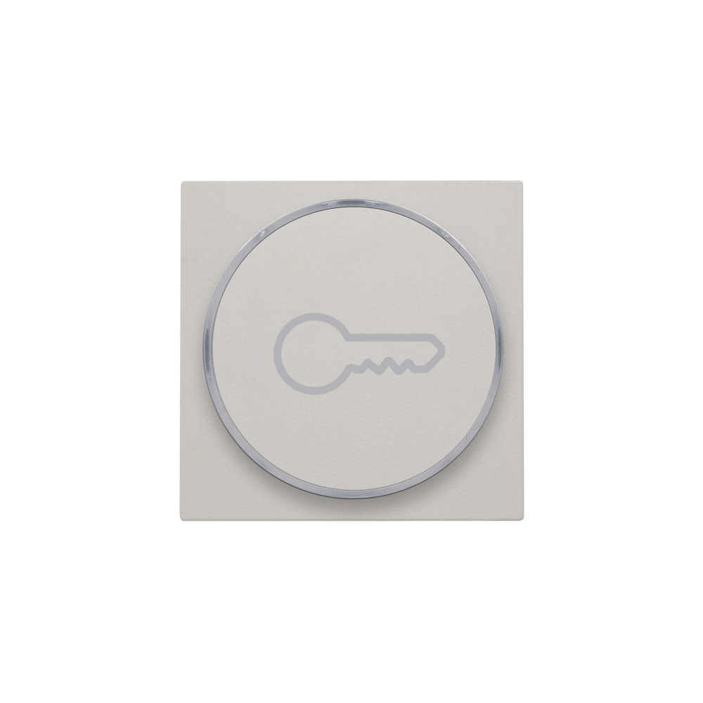 Niko Switches & Sockets Afwerkingsset Met doorschijnende ring met sleutelsymbool voor drukknop