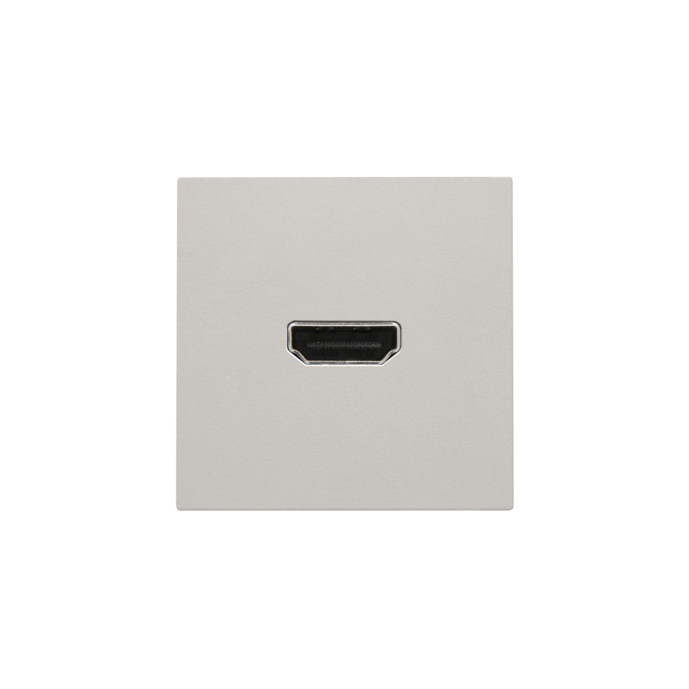 Niko Switches & Sockets Afwerkingsset Met hdmi-naar-hdmi-aansluiting, light grey