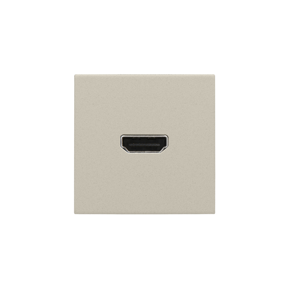 Niko Switches & Sockets Afwerkingsset Met hdmi-naar-hdmi-aansluiting, sand textured
