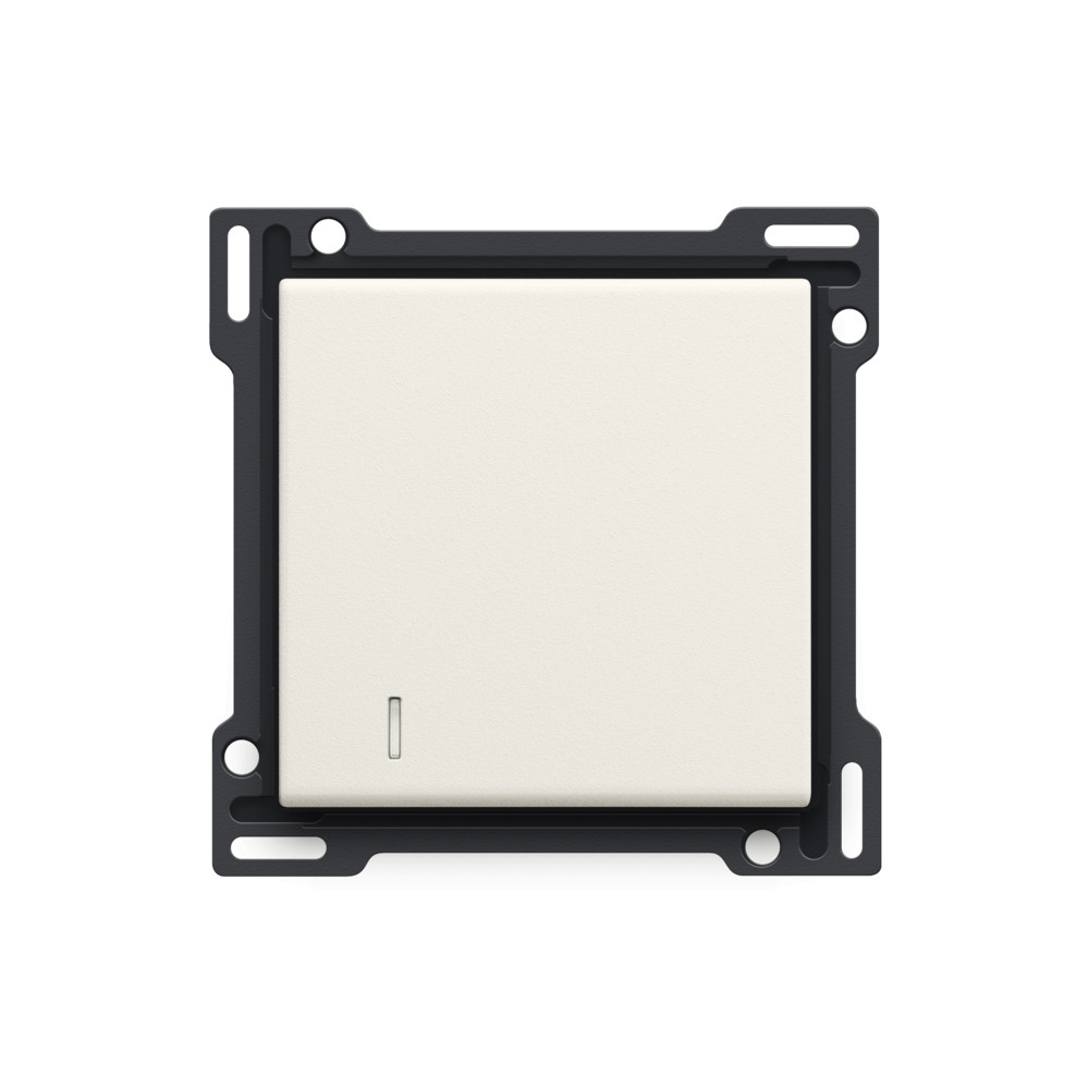 Niko Switches & Sockets Afwerkingsset Met lens voor enkelvoudige schakelaar of drukknop, cotto