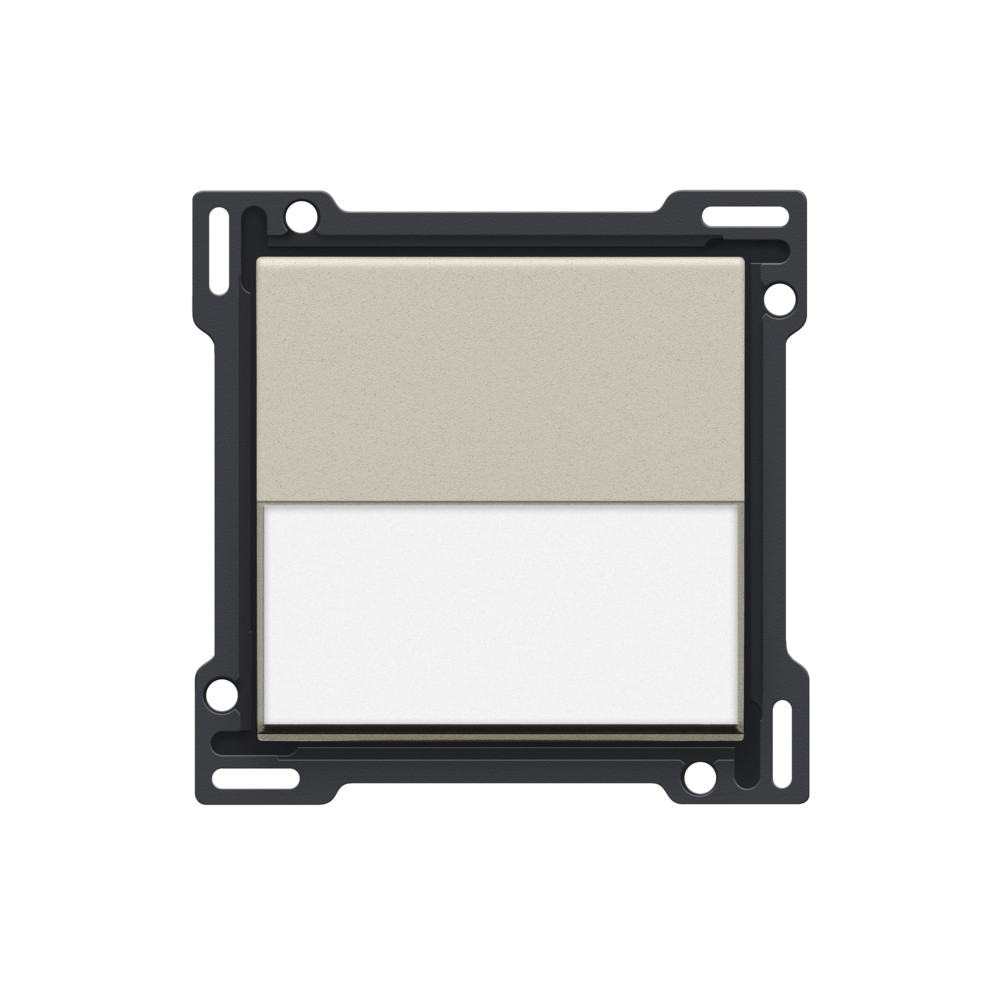 Niko Switches & Sockets Afwerkingsset Met tekstveld voor enkelvoudige schakelaar of drukknop,