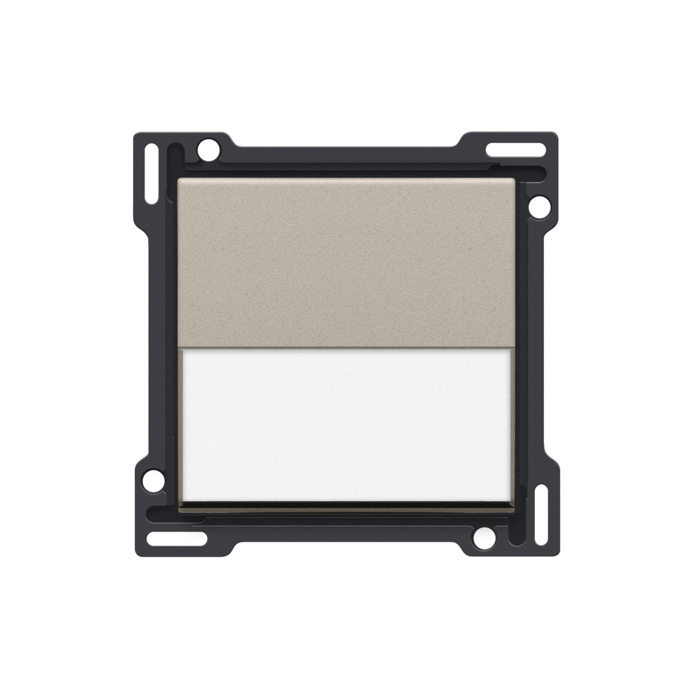 Niko Switches & Sockets Afwerkingsset Met tekstveld voor enkelvoudige schakelaar of drukknop,