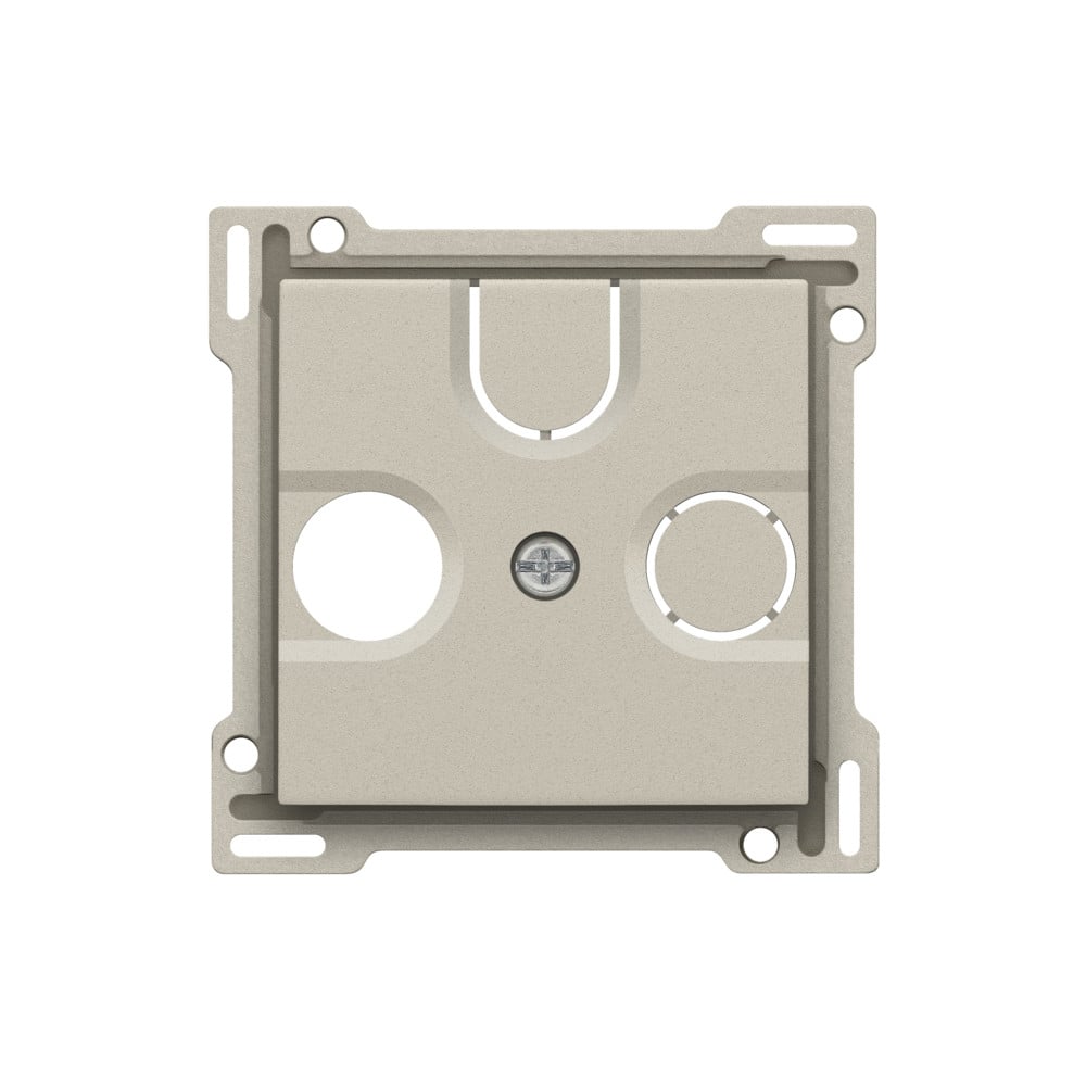 Niko Switches & Sockets Afwerkingsset Voor 2 enkelvoudige coaxaansluitingen voor TV en FM en E