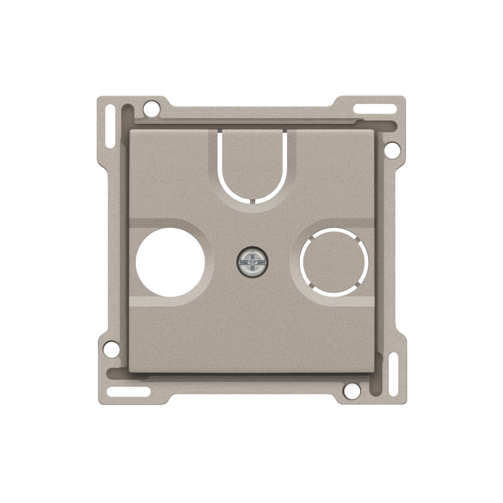 Niko Switches & Sockets Afwerkingsset Voor 2 enkelvoudige coaxaansluitingen voor TV en FM en E