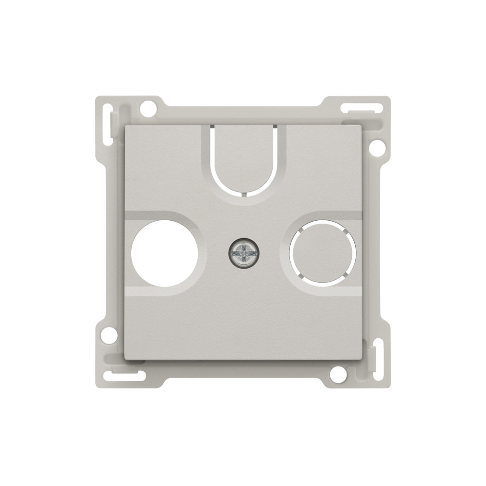 Niko Switches & Sockets Afwerkingsset Voor 2 enkelvoudige coaxaansluitingen voor TV en FM en E