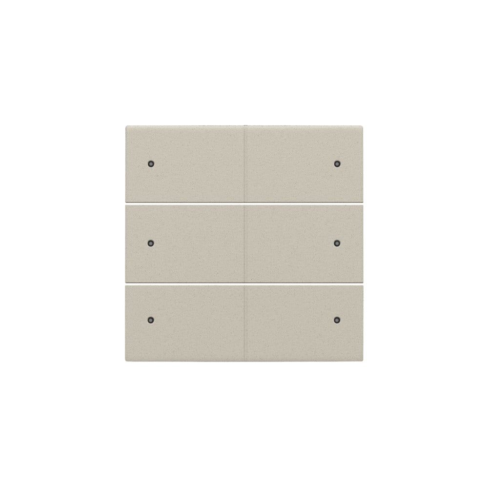 Niko Switches & Sockets Afwerkingsset Voor 6-voudige potentiaalvrije drukknop, 24 V, met leds,