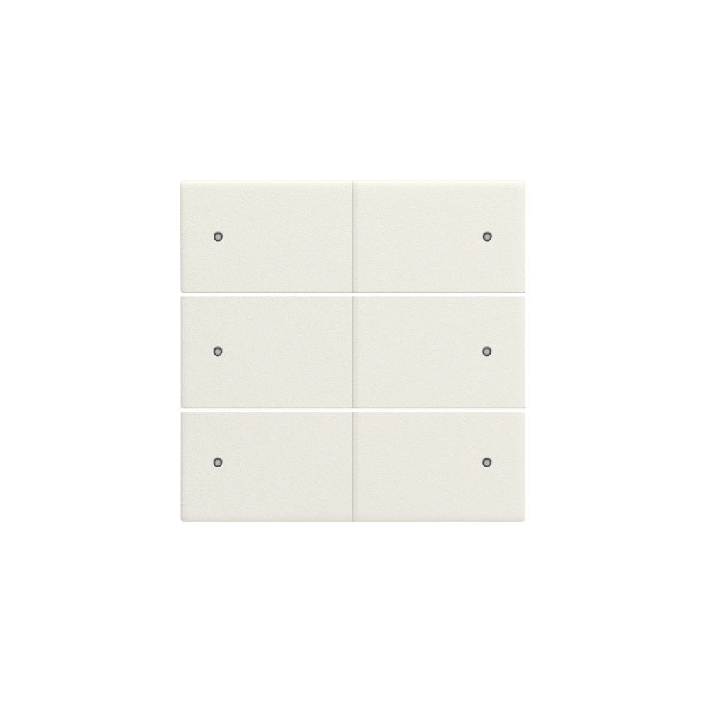 Niko Switches & Sockets Afwerkingsset Voor 6-voudige potentiaalvrije drukknop, 24 V, met leds,