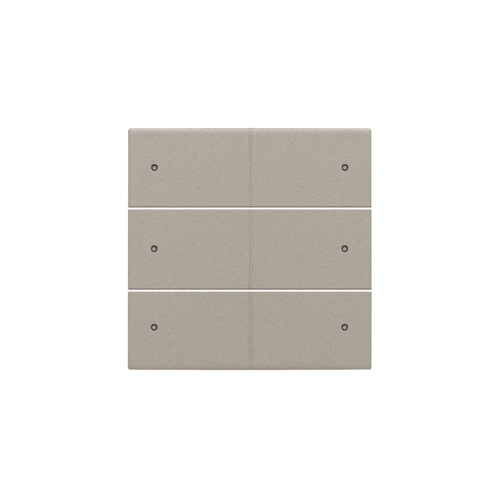 Niko Switches & Sockets Afwerkingsset Voor 6-voudige potentiaalvrije drukknop, 24 V, met leds,