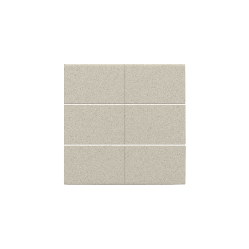Niko Switches & Sockets Afwerkingsset Voor 6-voudige potentiaalvrije drukknop 24 V, sand textu