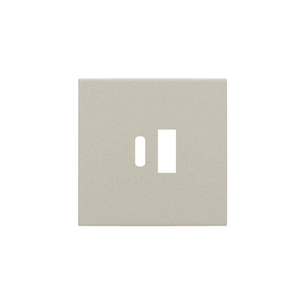 Niko Switches & Sockets Afwerkingsset Voor dubbele smart usb-A- en usb-C-lader, sand textured