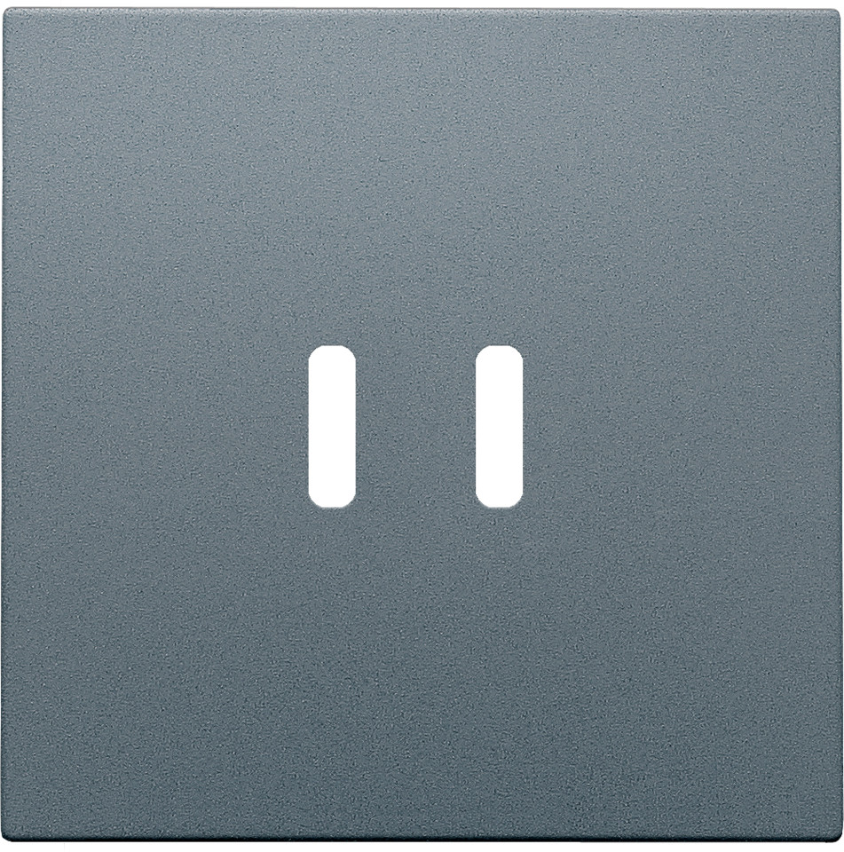 Niko Switches & Sockets Afwerkingsset Voor dubbele smart usb-C-lader, blue grey coated