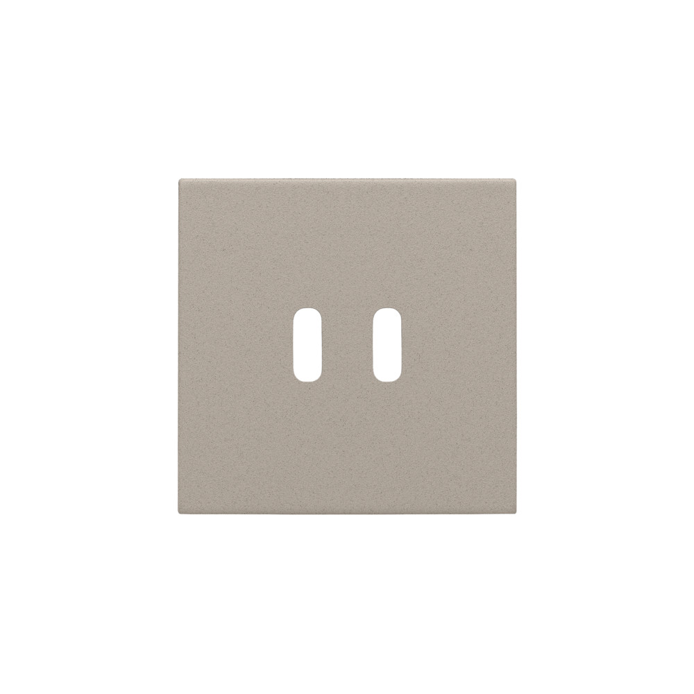 Niko Switches & Sockets Afwerkingsset Voor dubbele smart usb-C-lader, claystone textured