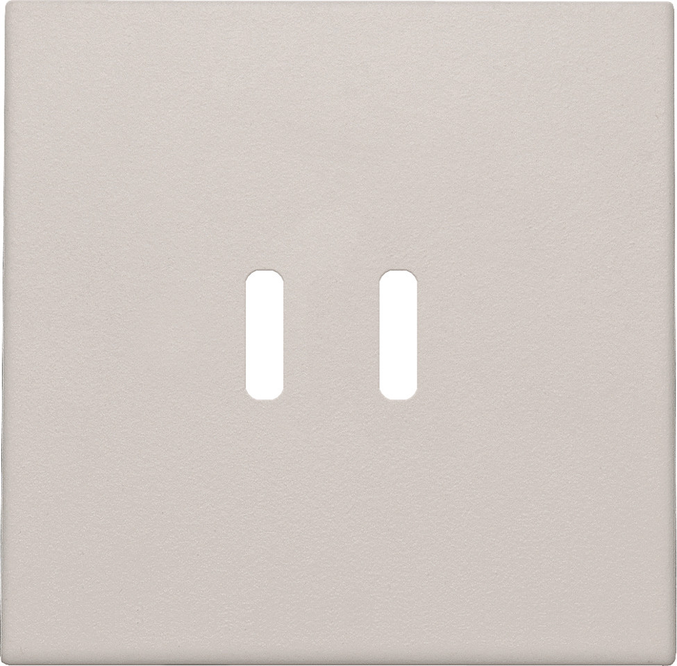 Niko Switches & Sockets Afwerkingsset Voor dubbele smart usb-C-lader, light grey