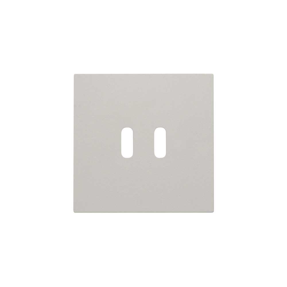 Niko Switches & Sockets Afwerkingsset Voor dubbele smart usb-C-lader, light grey