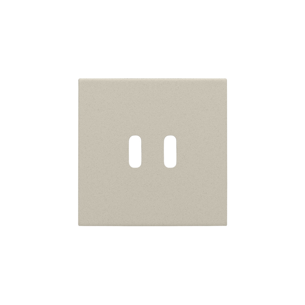 Niko Switches & Sockets Afwerkingsset Voor dubbele smart usb-C-lader, sand textured