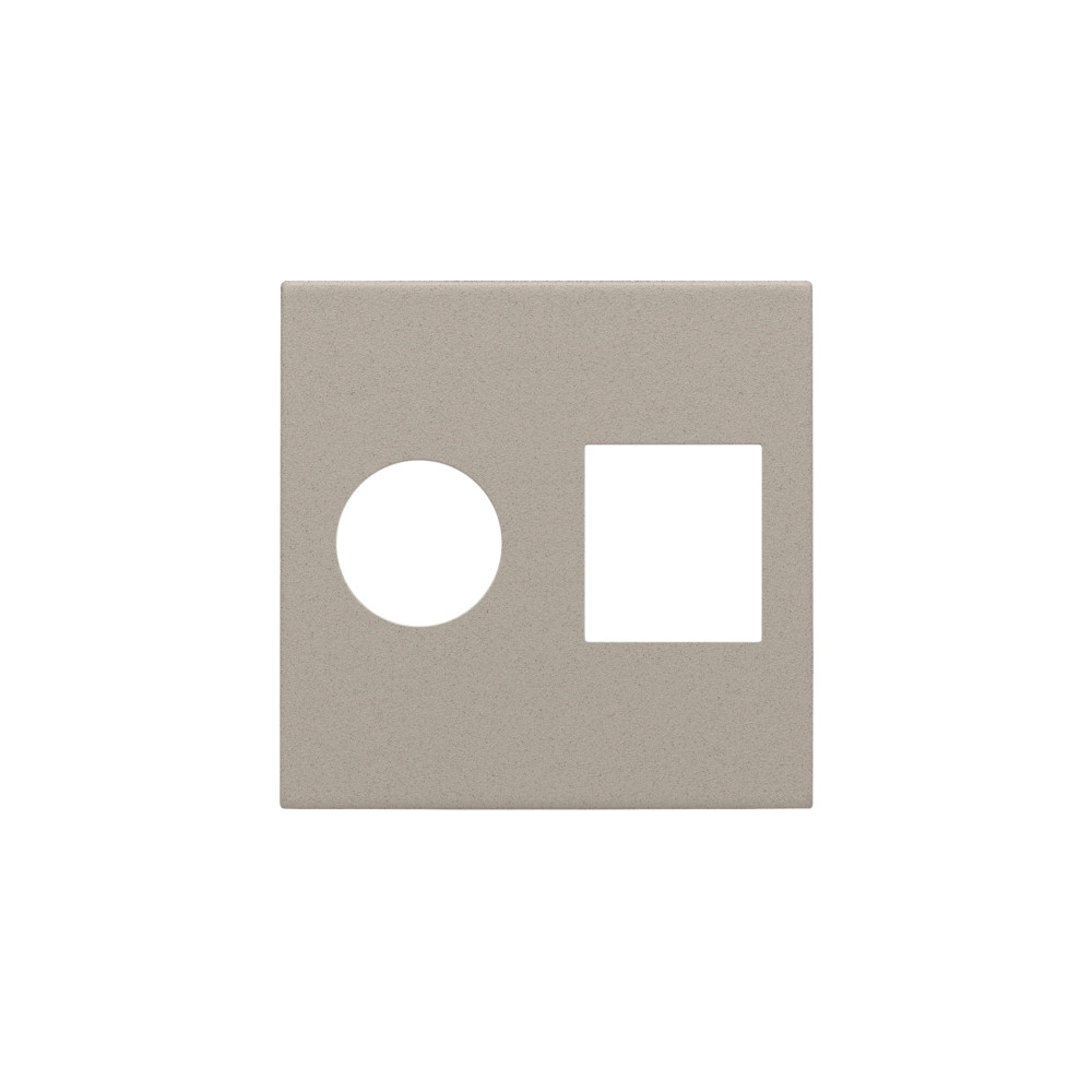 Niko Switches & Sockets Afwerkingsset Voor enkelvoudige coaxaansluiting en netwerkaansluiting
