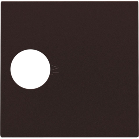 Niko Switches & Sockets Afwerkingsset Voor enkelvoudige coaxaansluiting voor TV, dark brown co