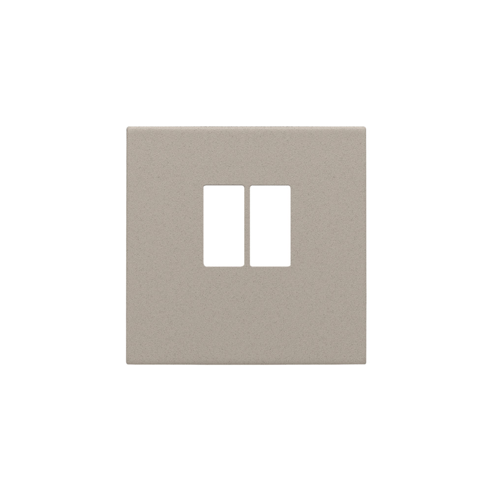 Niko Switches & Sockets Afwerkingsset Voor enkelvoudige luidsprekeraansluiting, claystone text