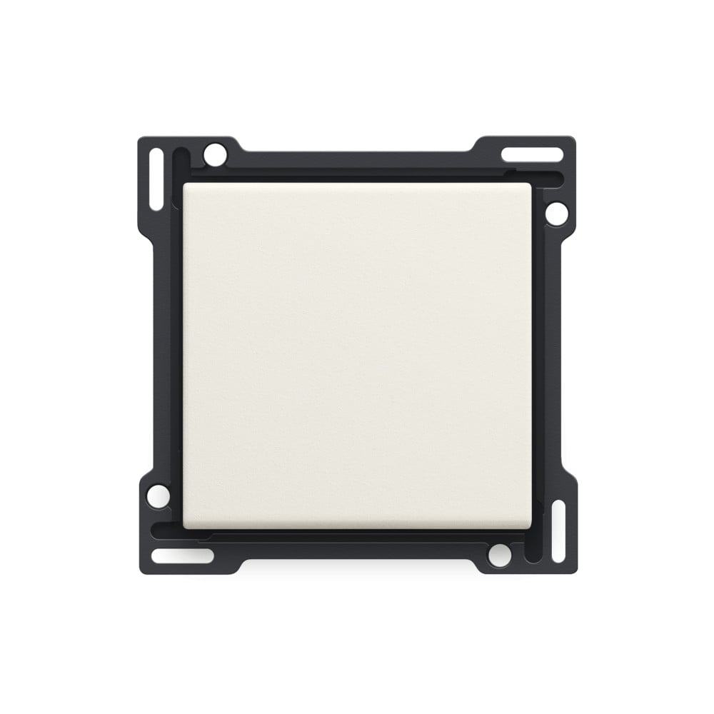 Niko Switches & Sockets Afwerkingsset Voor enkelvoudige schakelaar of drukknop, cotton white T