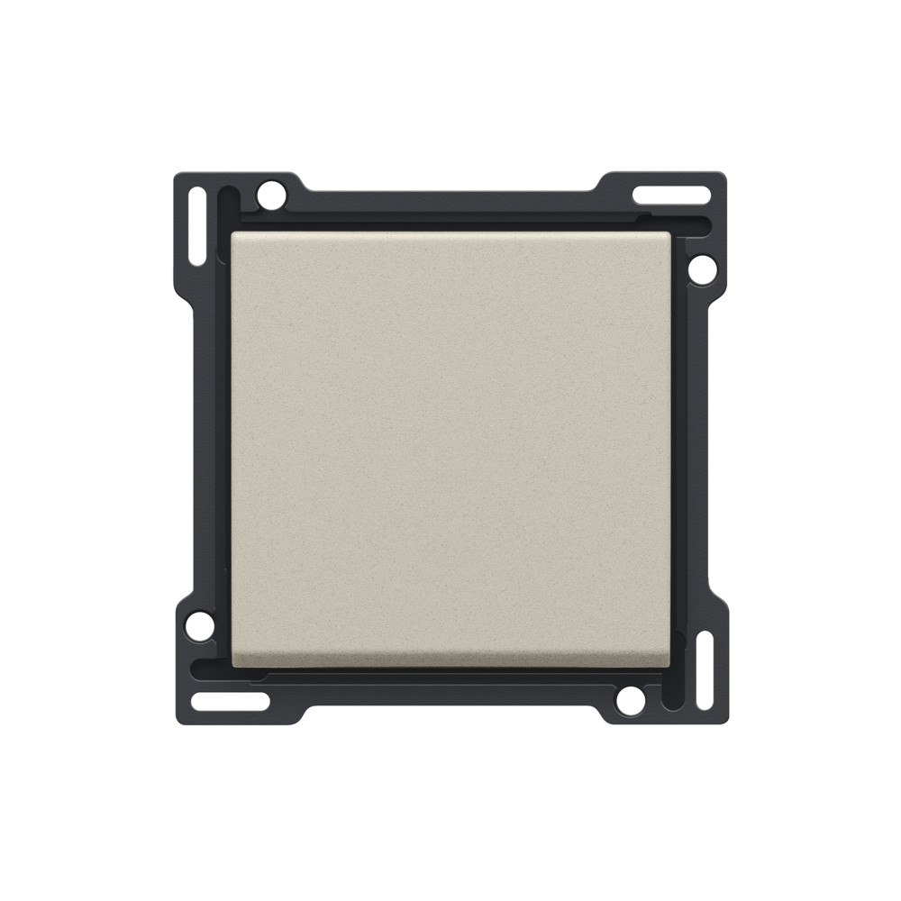 Niko Switches & Sockets Afwerkingsset Voor enkelvoudige schakelaar of drukknop, sand textured