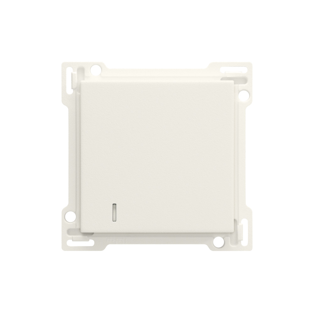 Niko Switches & Sockets Afwerkingsset Voor hotelkaartschakelaar, cotton white textured