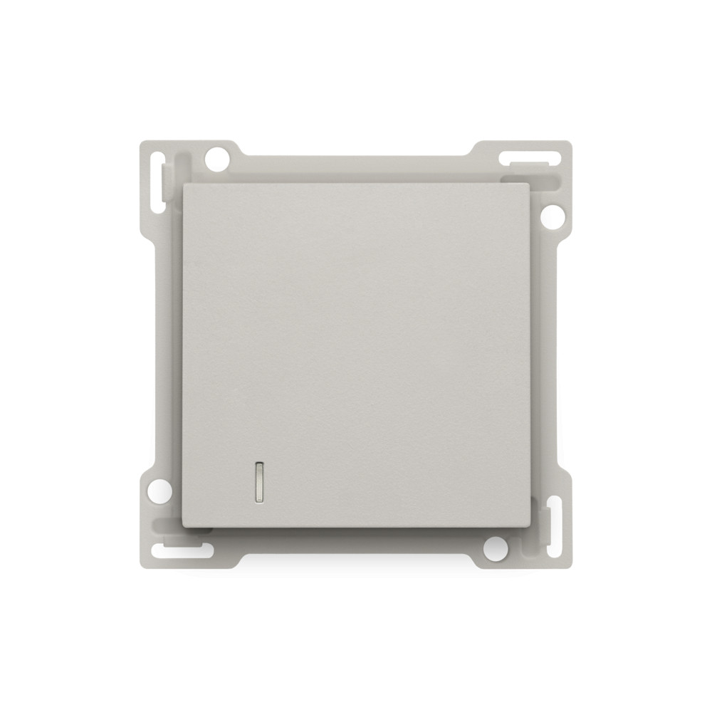 Niko Switches & Sockets Afwerkingsset Voor hotelkaartschakelaar, light grey