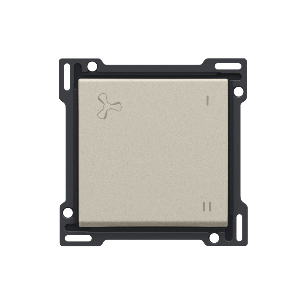 Niko Switches & Sockets Afwerkingsset Voor mechanisch gecontroleerde ventilatiebediening, sand