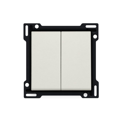 Niko Switches & Sockets Afwerkingsset Voor serieschakelaar, wisselschakelaar + drukknop N.O.,