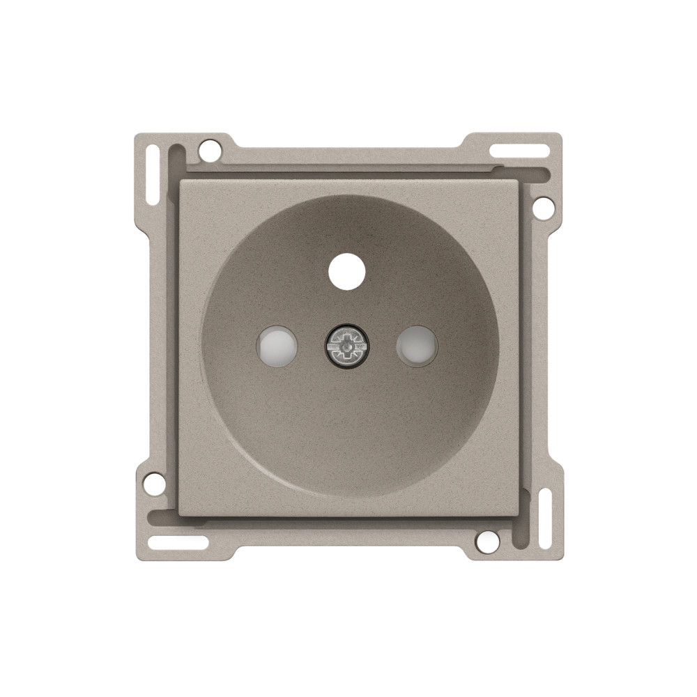 Niko Switches & Sockets Afwerkingsset Voor stopcontact met penaarde en beschermingsafsluiters,