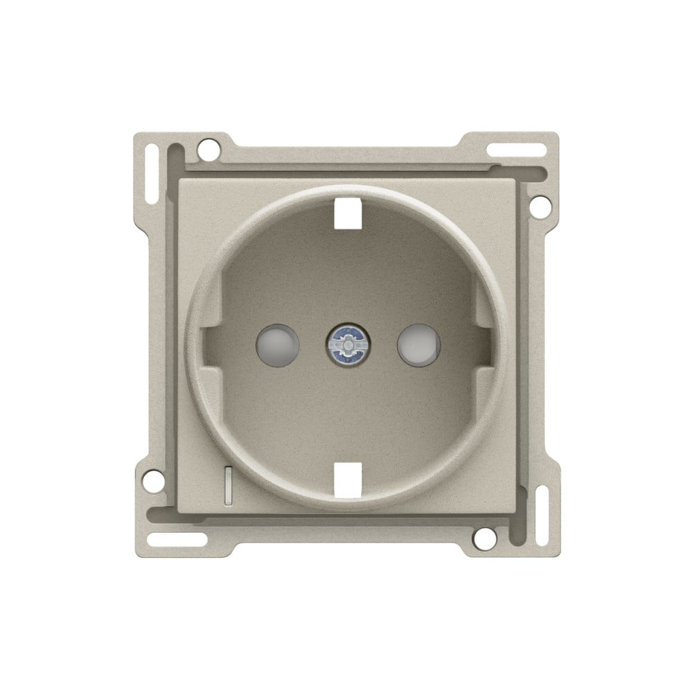 Niko Switches & Sockets Afwerkingsset Voor stopcontact met randaarde, beschermingsafsluiters E