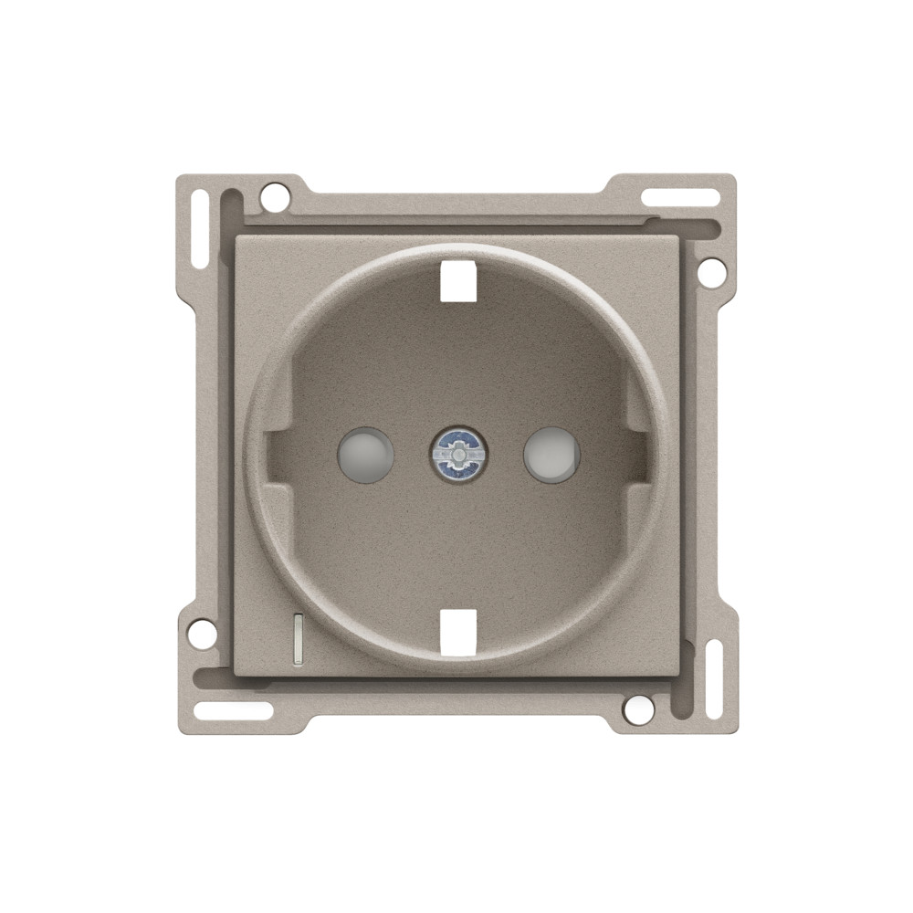Niko Switches & Sockets Afwerkingsset Voor stopcontact met randaarde, beschermingsafsluiters E