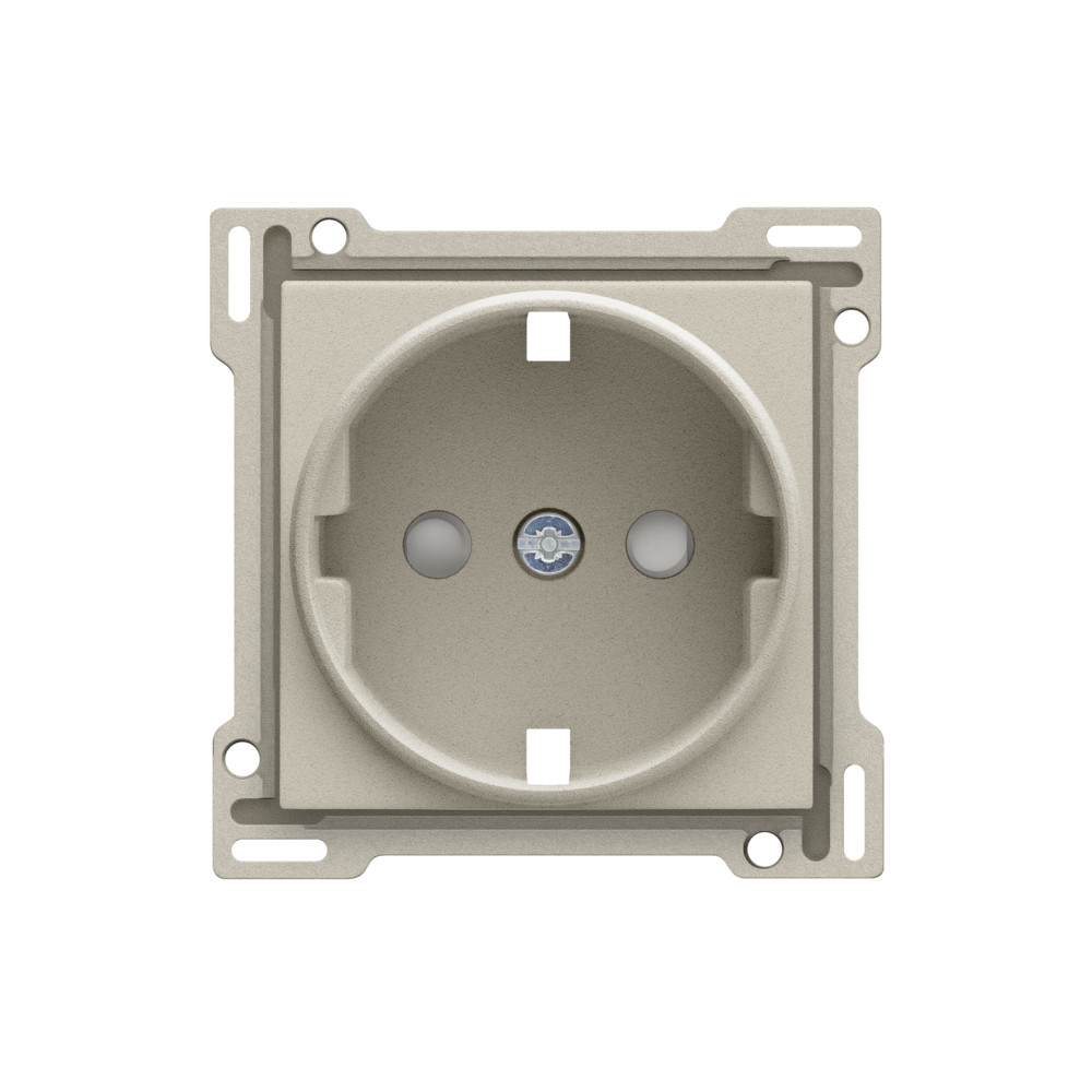 Niko Switches & Sockets Afwerkingsset Voor stopcontact met randaarde en beschermingsafsluiters
