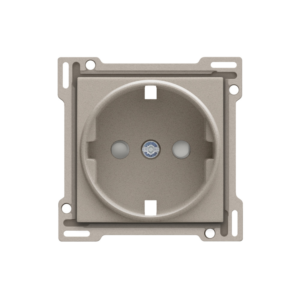 Niko Switches & Sockets Afwerkingsset Voor stopcontact met randaarde en beschermingsafsluiters
