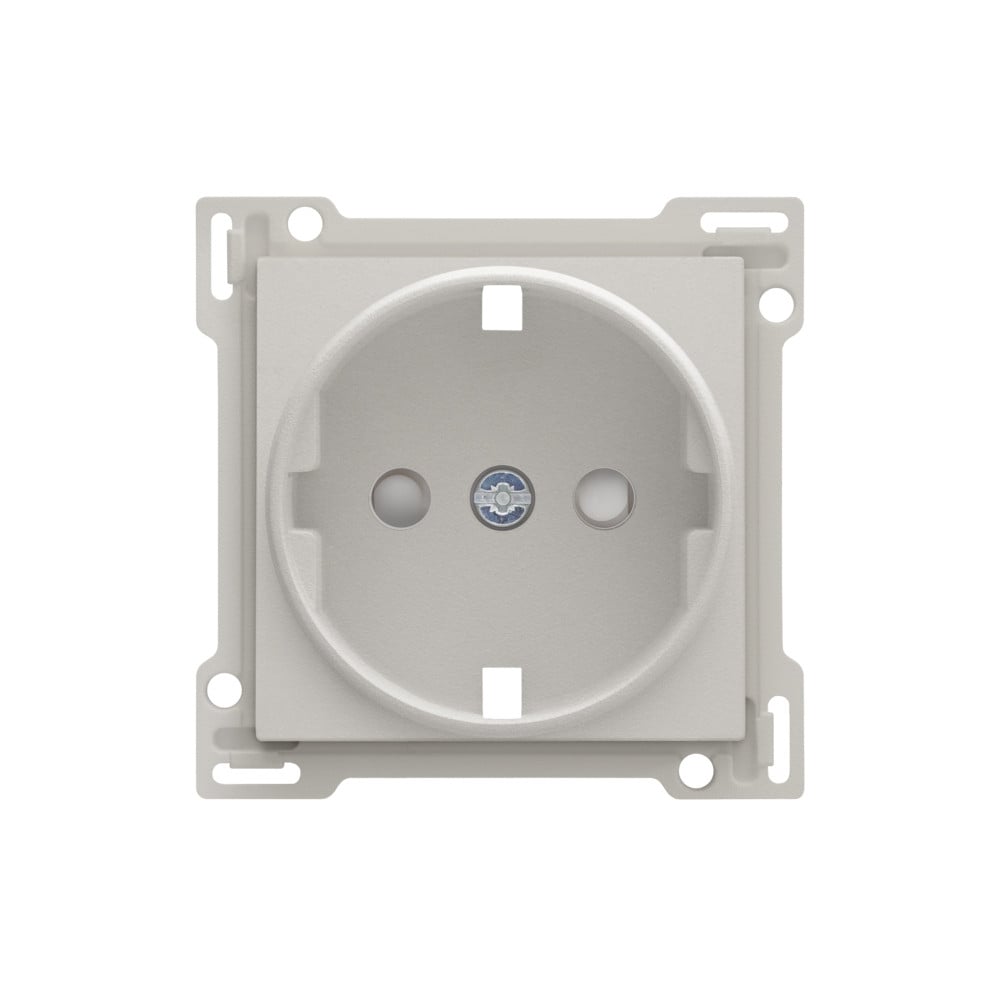 Niko Switches & Sockets Afwerkingsset Voor stopcontact met randaarde en beschermingsafsluiters