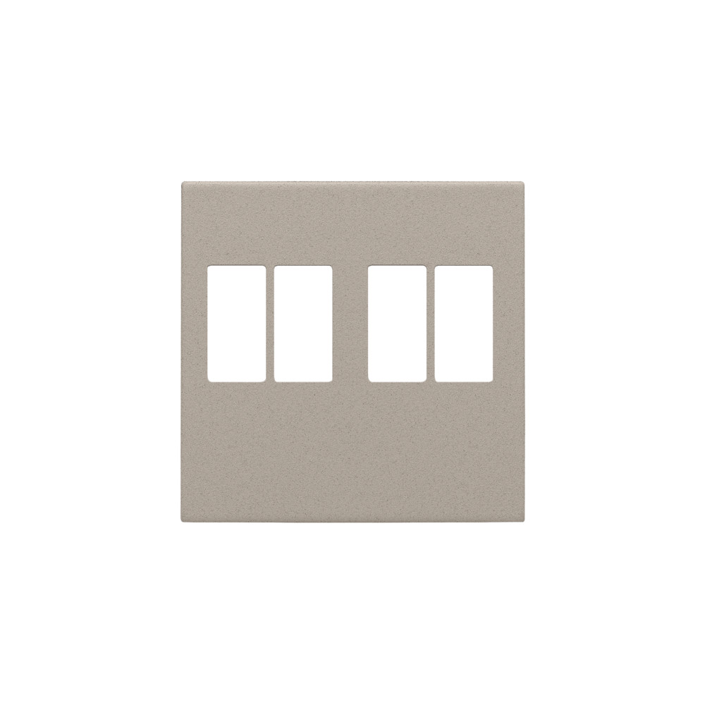 Niko Switches & Sockets Afwerkingsset Voor tweevoudige luidsprekeraansluiting, claystone textu