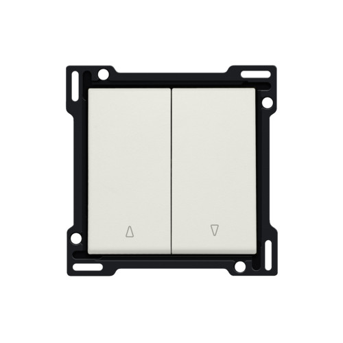 Niko Switches & Sockets Afwerkingsset Voor tweevoudige rolluikdrukknop, light grey