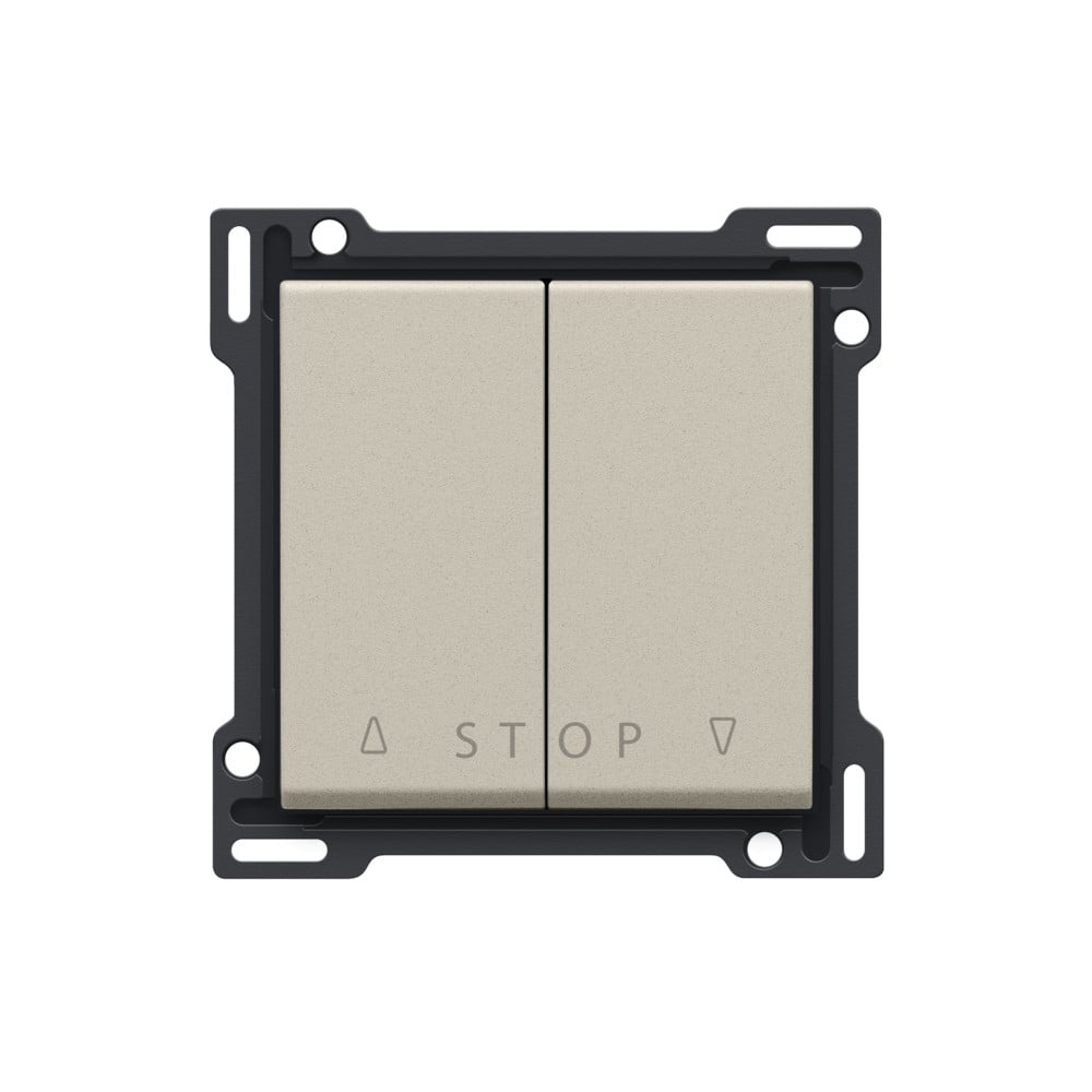 Niko Switches & Sockets Afwerkingsset Voor tweevoudige rolluikdrukknop voor elektronische stur