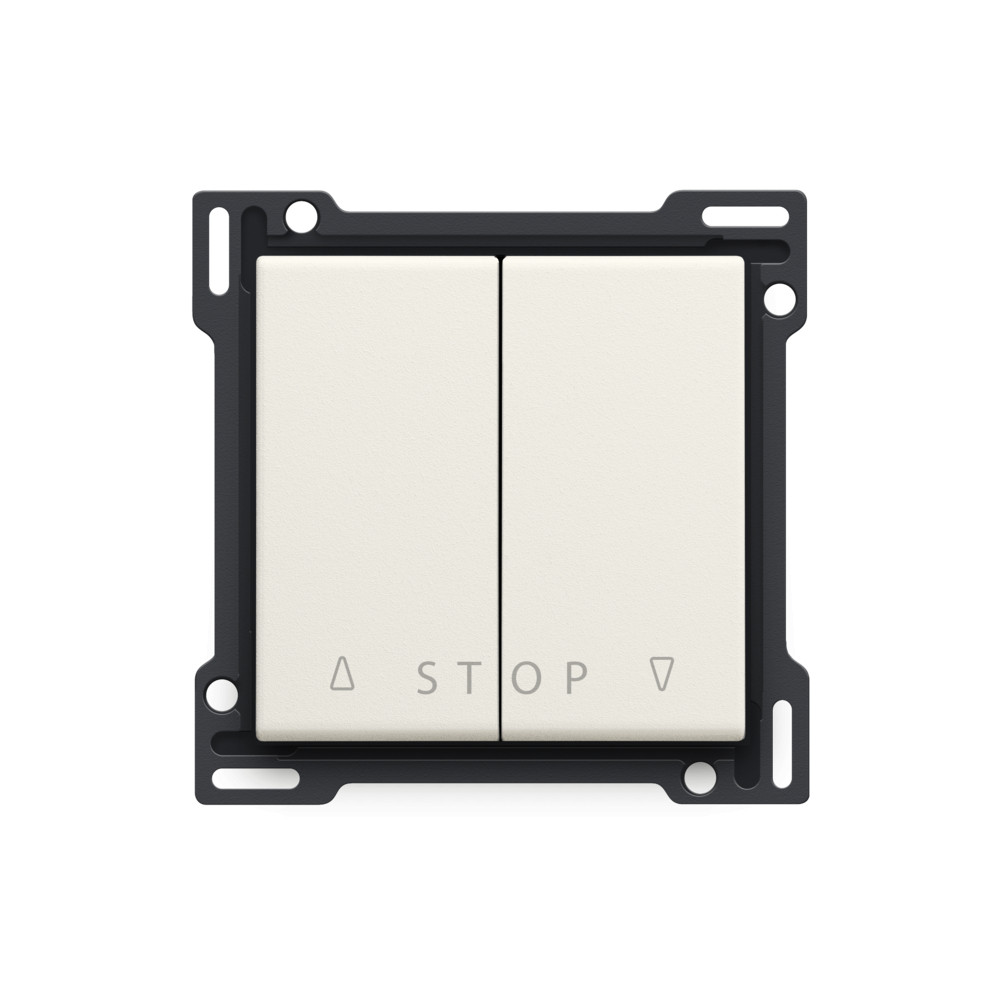 Niko Switches & Sockets Afwerkingsset Voor tweevoudige rolluikdrukknop voor elektronische stur
