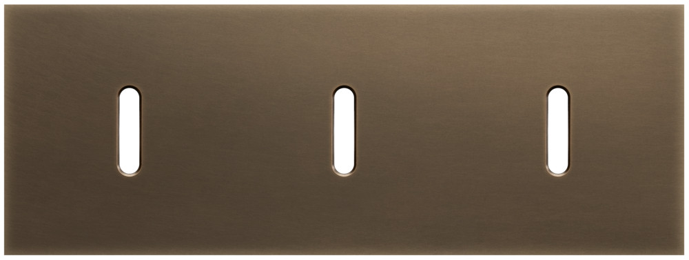 Niko Switches & Sockets Drievoudige Afdekplaat, horizontaal 71 MM centerafstand,voor drie enke
